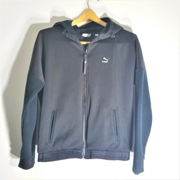 4/$25 Puma Full Zip Warm Up Hooded Jacket - Picture 1 of 6